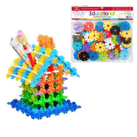 Set 78 de Piese de construit diferite forme multicolore Floare