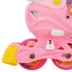 Set Role Reglabile Roz Siclam cu protectii Pozitionarea rotilor 2in1