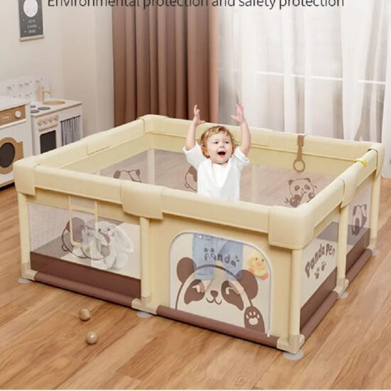 Tarc de joaca Panda Loc pentru bebelusi copii cu 60 bile colorate