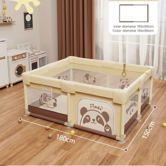 Tarc de joaca Panda Loc pentru bebelusi copii cu 60 bile colorate