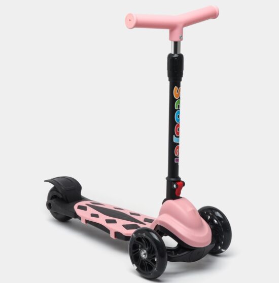 Trotineta pliabila Roz Scooter copii reglabil cu 3 roti din PVC Dragon