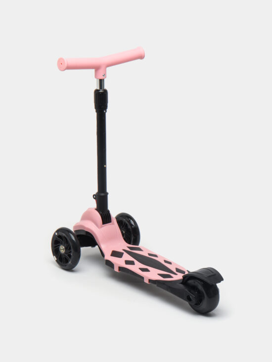 Trotineta pliabila Roz Scooter copii reglabil cu 3 roti din PVC Dragon