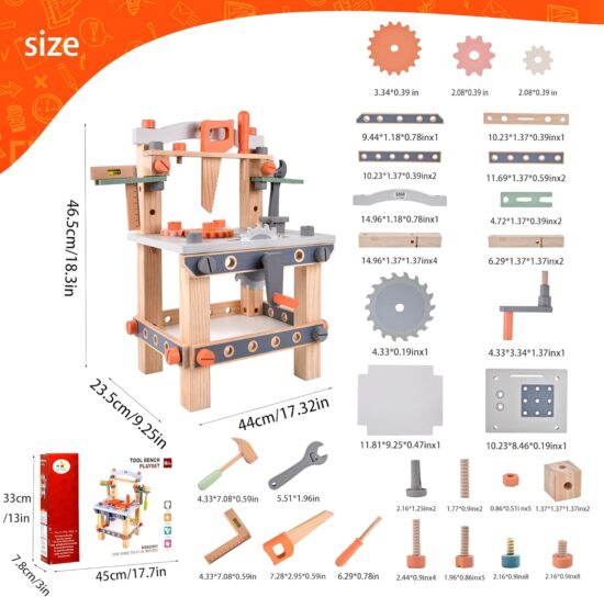 Trusa scule Joc de asamblat Bancul de lucru pentru mester