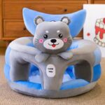 Fotoliu bebelusi Catelul Bleu cu suport pentru picioare din plus