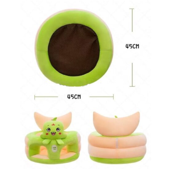 Fotoliu bebelusi Dino Verde cu suport pentru picioare din plus