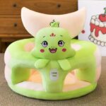 Fotoliu bebelusi Dino Verde cu suport pentru picioare din plus