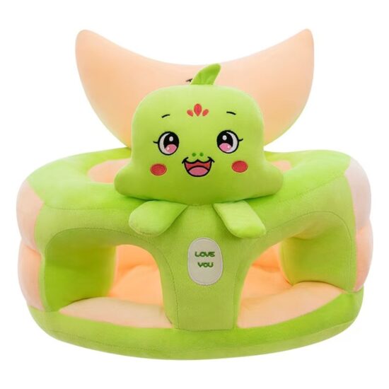 Fotoliu bebelusi Dino Verde cu suport pentru picioare din plus