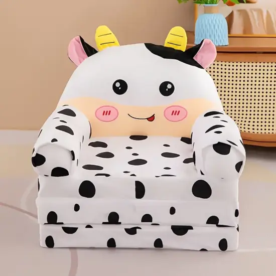 Fotoliu extensibil copii Vacuta Alba din plus 120 cm 3 placi