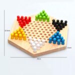 Joc Societate Dame Chinezesti Set tabla cu pioni in 6 culori