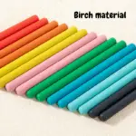 Joc Montessori Sortare culori cu betisoare si monede Forme