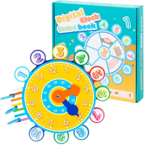 Jucarie Ceas didactic cu activitati educative pentru prescolari