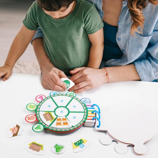 Jucarie Ceas didactic cu activitati educative pentru prescolari