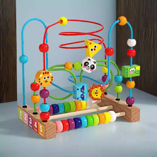 Jucarie Labirint Circuitul cu Animale pentru motricitate cu Abac