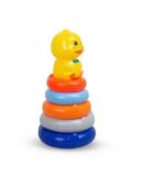 Jucarie Piramida cu 5 Cercuri colorate Stivuim Ratusca