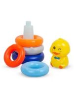 Jucarie Piramida cu 5 Cercuri colorate Stivuim Ratusca