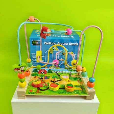 Jucarie motricitate Traseu Labirint cu Fructe si Circuit cu bile