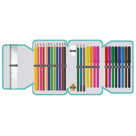 Penar echipat Unicorn cu Fermoar 2 Compartimente si 32 piese