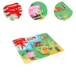 Placa senzoriala Montessori Animale din padure Busy Board
