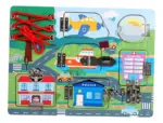 Placa senzoriala Montessori Oraselul cu Trafic Tabla Busy Board