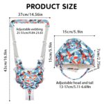 Premergator Bleu cu casca de protectie Ham Bebe de mers reglabil