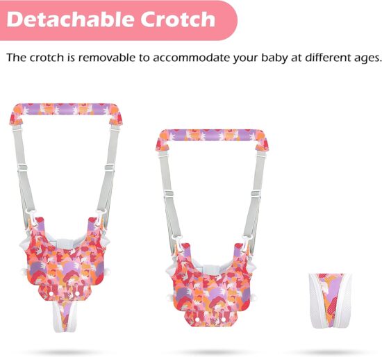 Premergator Rosu cu casca de protectie Ham Bebe de mers reglabil