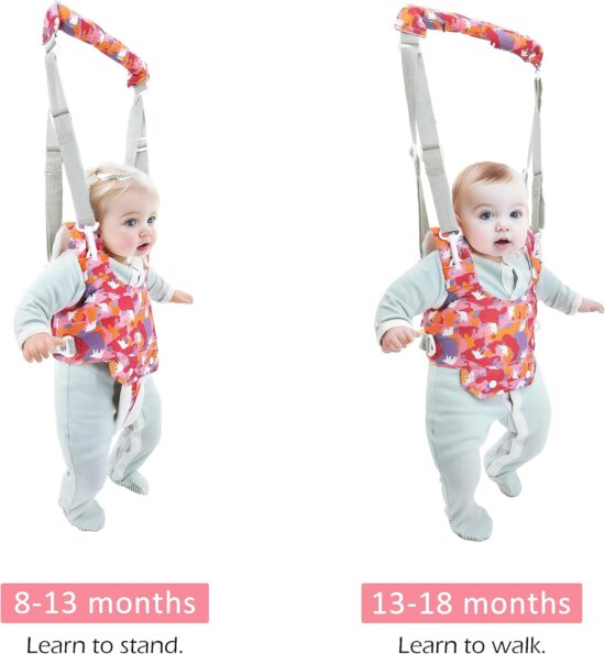 Premergator Rosu cu casca de protectie Ham Bebe de mers reglabil