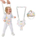 Premergator Roz cu casca de protectie Ham Bebe de mers reglabil