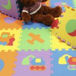 Puzzle burete EVA 10 Placi Jucarii Vehicule colorate copii