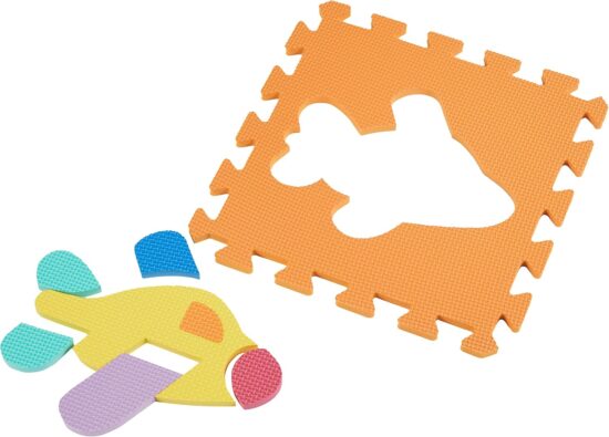 Puzzle burete EVA 10 Placi Jucarii Vehicule colorate copii