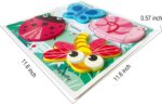 Puzzle lemn Montessori Insecte Jucarii Copii potrivirea formelor