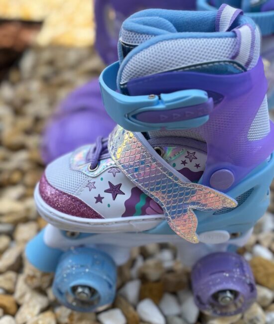 Role Inger Protectii 4 roti incepatori reglabile Lumini Frana Patine