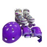 Role Mov cu Protectii 4 roti incepatori reglabile Lumini Frana Patine