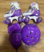 Role Mov cu Protectii 4 roti incepatori reglabile Lumini Frana Patine