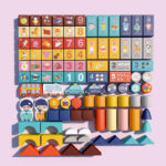 Set 100 cuburi Oraselul cu Forme geometrice din lemn Vehicule