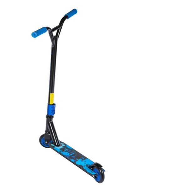 Trotineta Albastra cu Frana de picior pe Spate Scooter cu Lumini