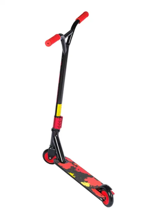 Trotineta Rosie cu Frana de picior pe Spate Scooter cu Lumini