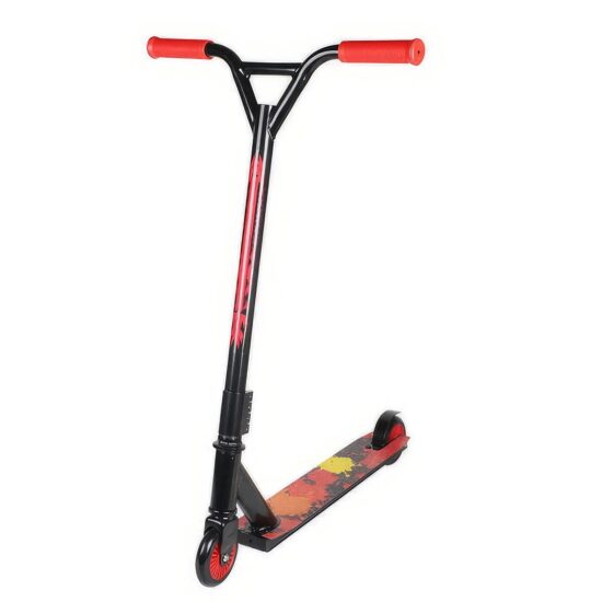 Trotineta Rosie cu Frana de picior pe Spate Scooter cu Lumini