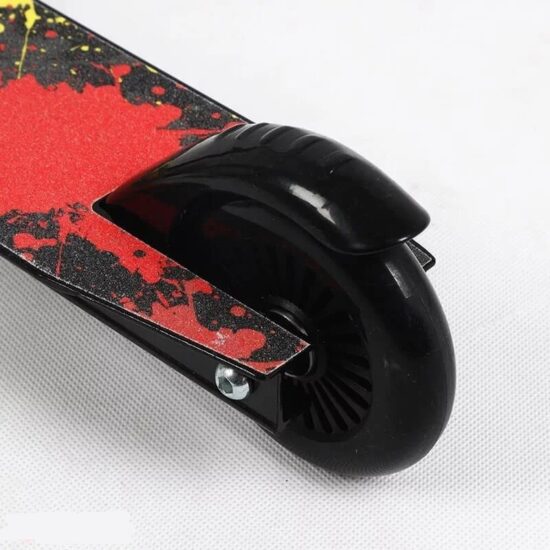 Trotineta Rosie cu Frana de picior pe Spate Scooter cu Lumini