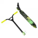 Trotineta Verde cu Frana de picior pe Spate Scooter cu Lumini