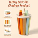 Jucarie Montessori Paharul pastel sortator forme geometrice colorate