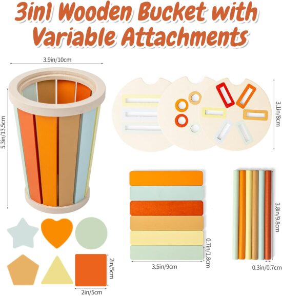 Jucarie Montessori Paharul pastel sortator forme geometrice colorate