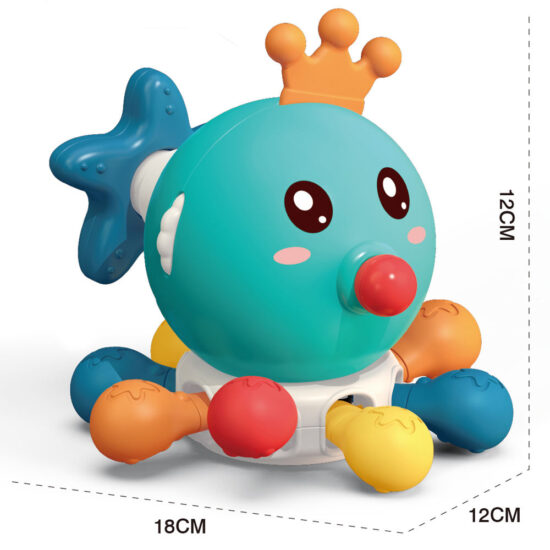 Jucarie-interactiva-Senzoriala-Caracatita-din-silicon-pentru-dentitie