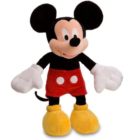 Jucarie plus 20 cm Mickey Mouse cu pantaloni scurti Rosii