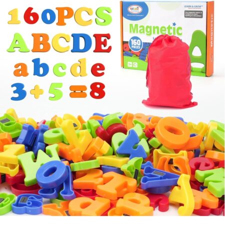 Jucarii Set 160 Litere Cifre Semne Operatii aritmetice magnetice