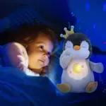 Jucarii plus Pinguinul interactiv Respira Lampa de veghe muzicala