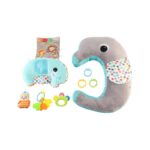 Perna Burtica Alaptare bebe moale Elefant cu Pui si accesorii