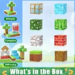 Set 148 Cuburi magnetice Craft Magnetic Jucarii Stem de construit