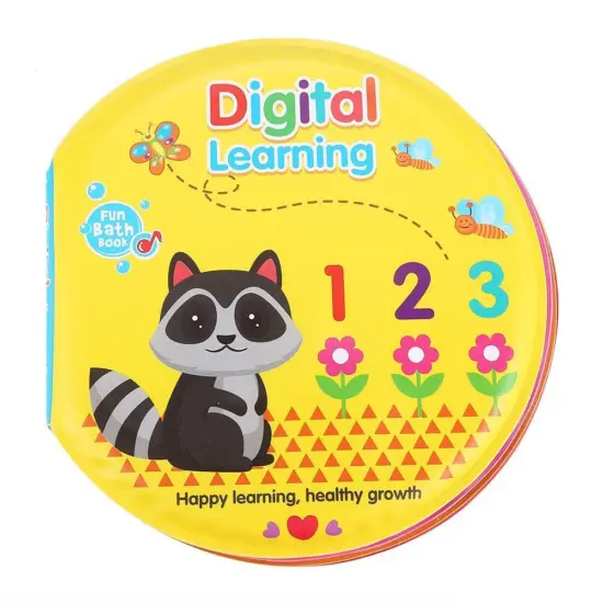 Set 2 Carti de baie Elefant Jucarii educative bebelusi Numere