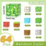 Set 64 Cuburi magnetice Craft Magnetic Jucarii Stem de construit