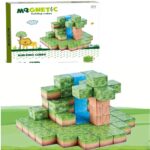 Set 64 Cuburi magnetice MineCraft Magnetic Jucarii Stem creative